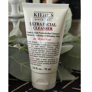 Kiehl’s Ultra Facial Cleanser 2.5oz 75ml Travel Size Squalane NEW